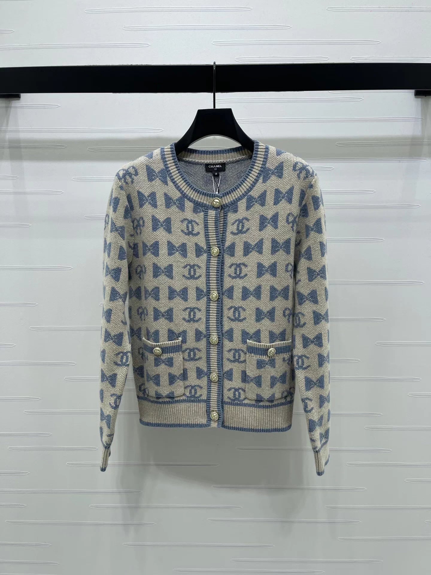 Jacquard Knit Cardigan