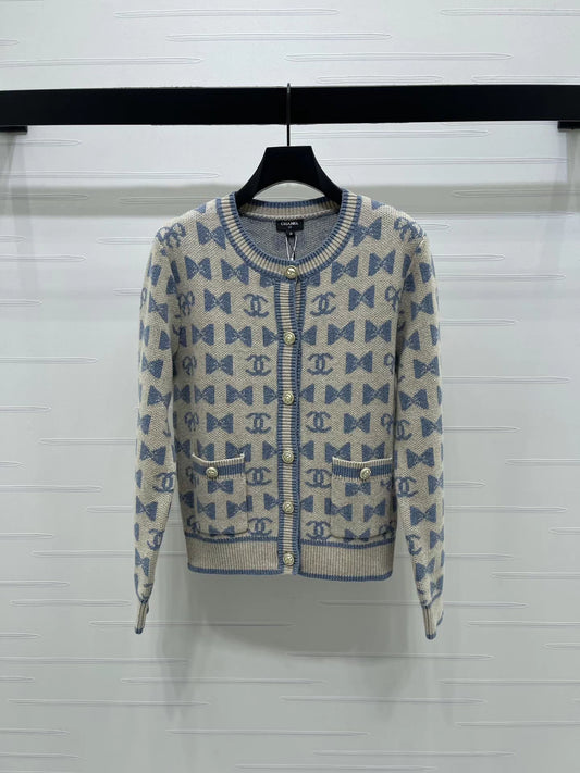 Jacquard Knit Cardigan