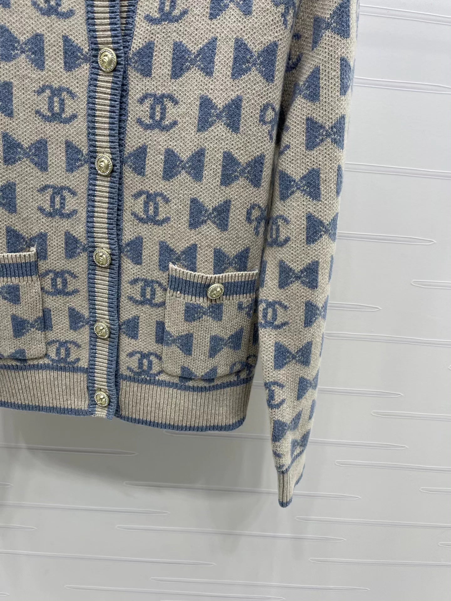 Jacquard Knit Cardigan