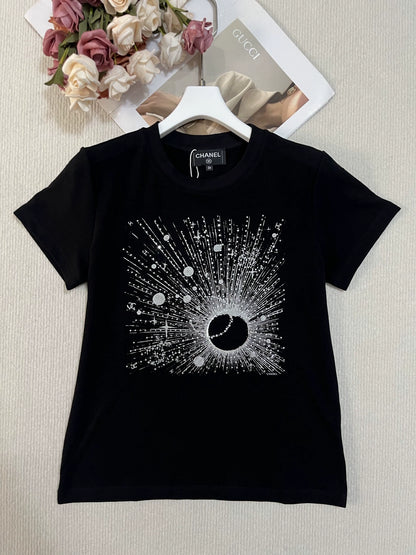26ss Beaded Print T-shirt