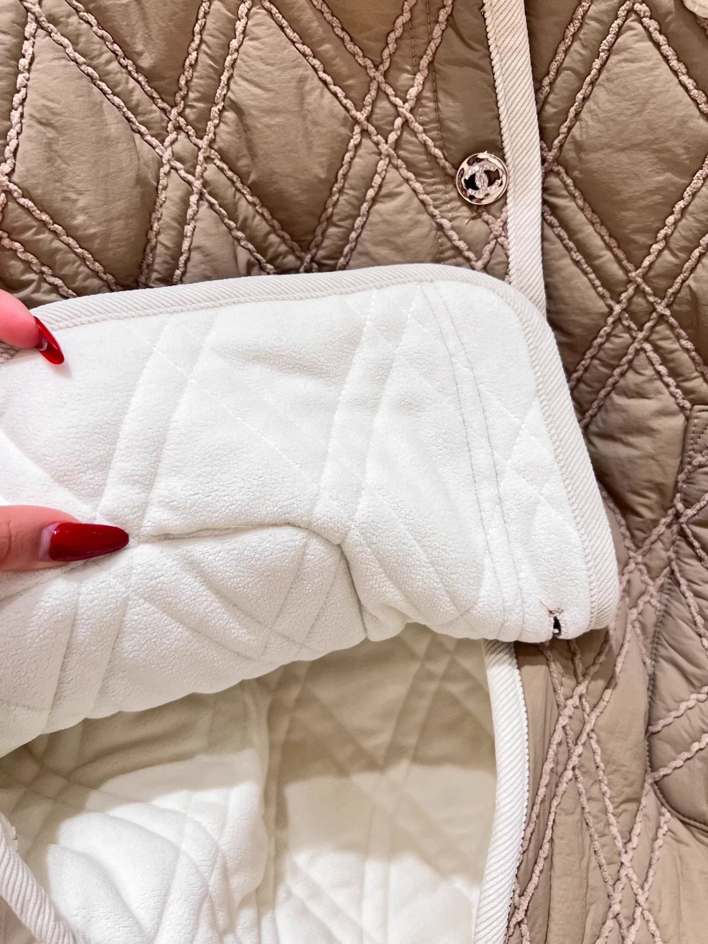 Diamond Pattern Cotton Jacket