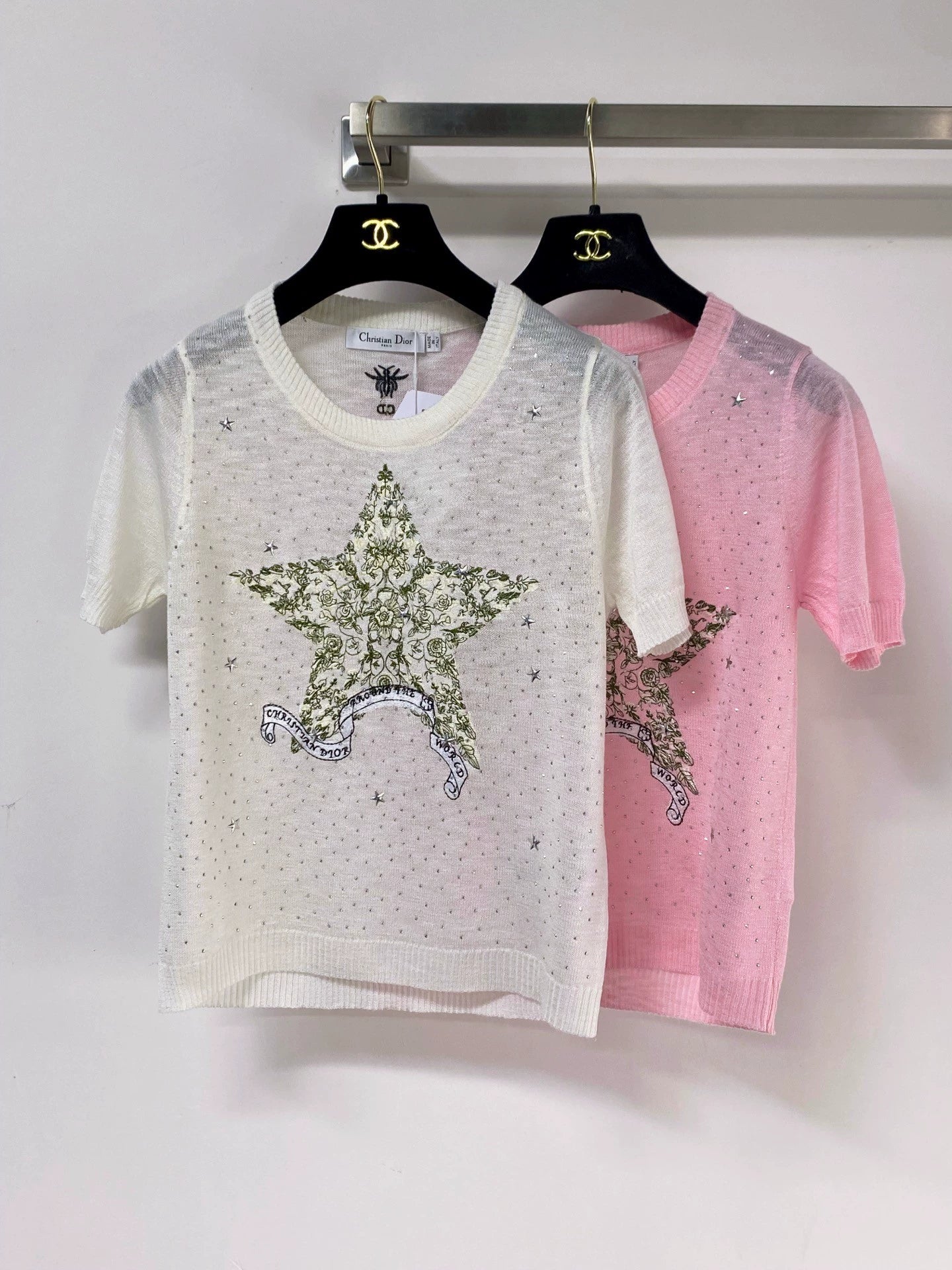 26ss Star Embroidery T-Shirt