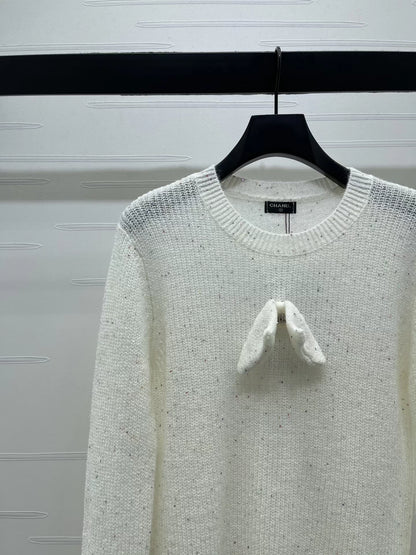 Bow-Tie Pullover Sweater