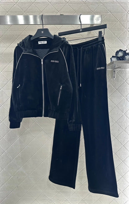 Hooded Jacket and Pants Set