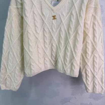 Cable knit sweater