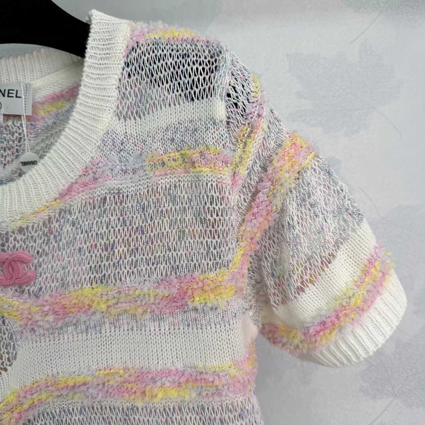 Striped Knit Short-Sleeve T-Shirt