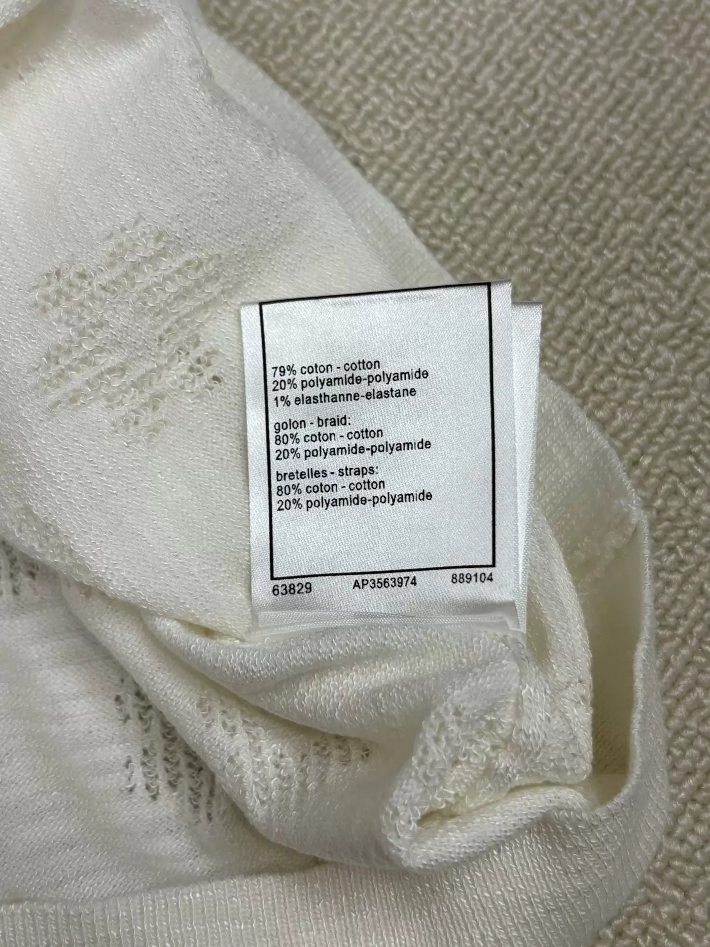26ss Flower logo cutout knit T-shirt