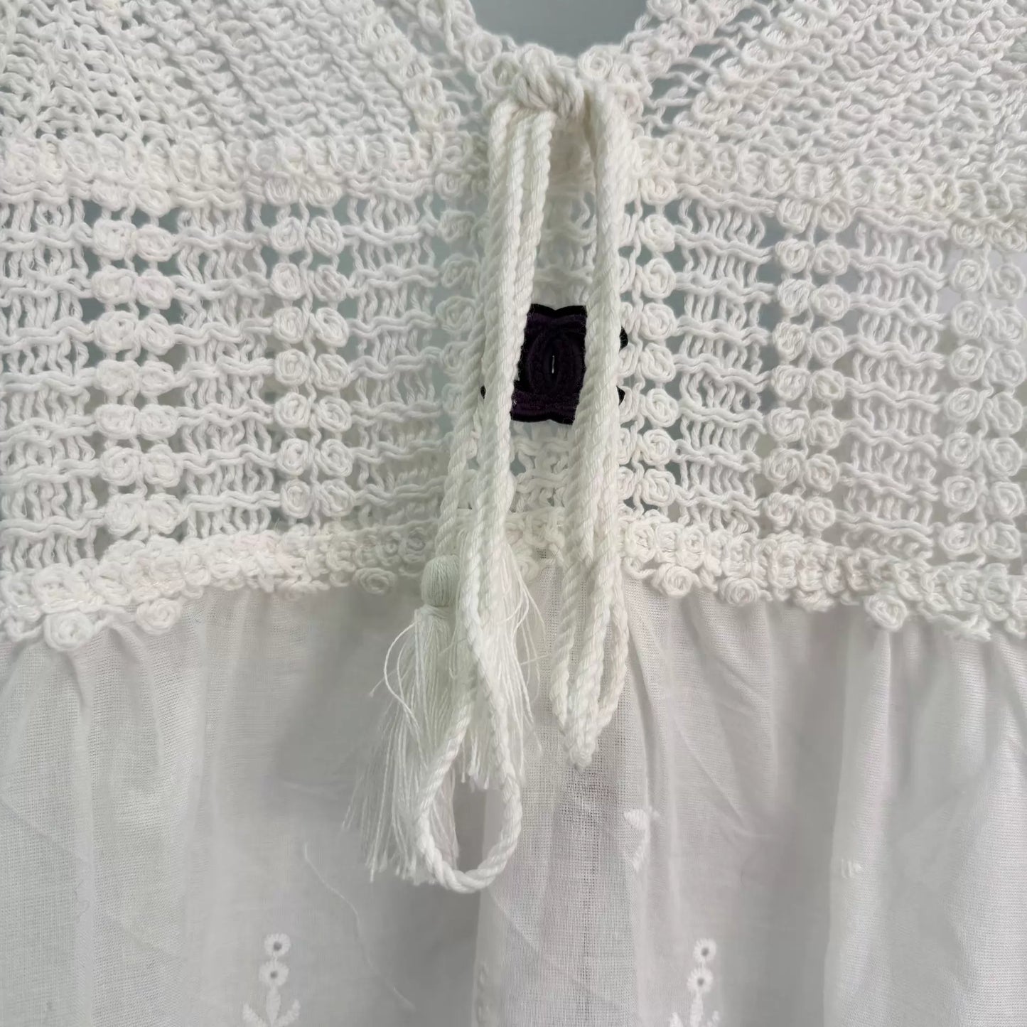 Hand-crocheted patchwork camisole