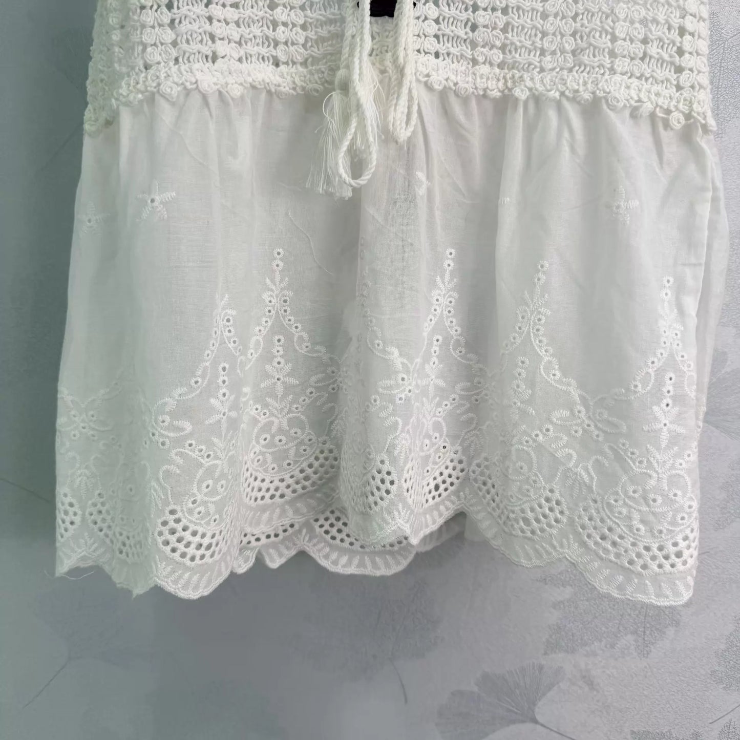 Hand-crocheted patchwork camisole