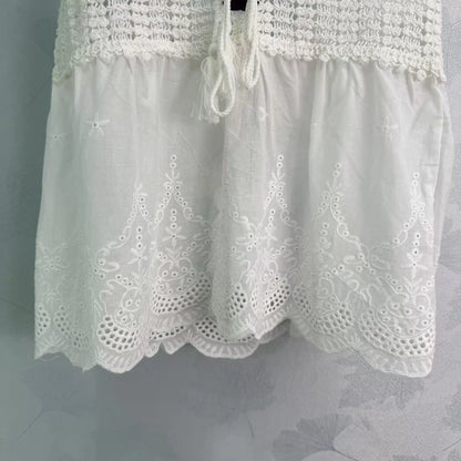 Hand-crocheted patchwork camisole