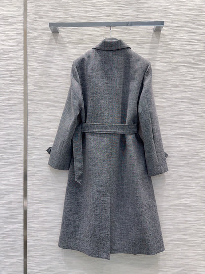 26New-Season Belted Mid-Length Trench Coat