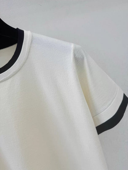 26ss Faux Two-Piece Patchwork T-Shirt