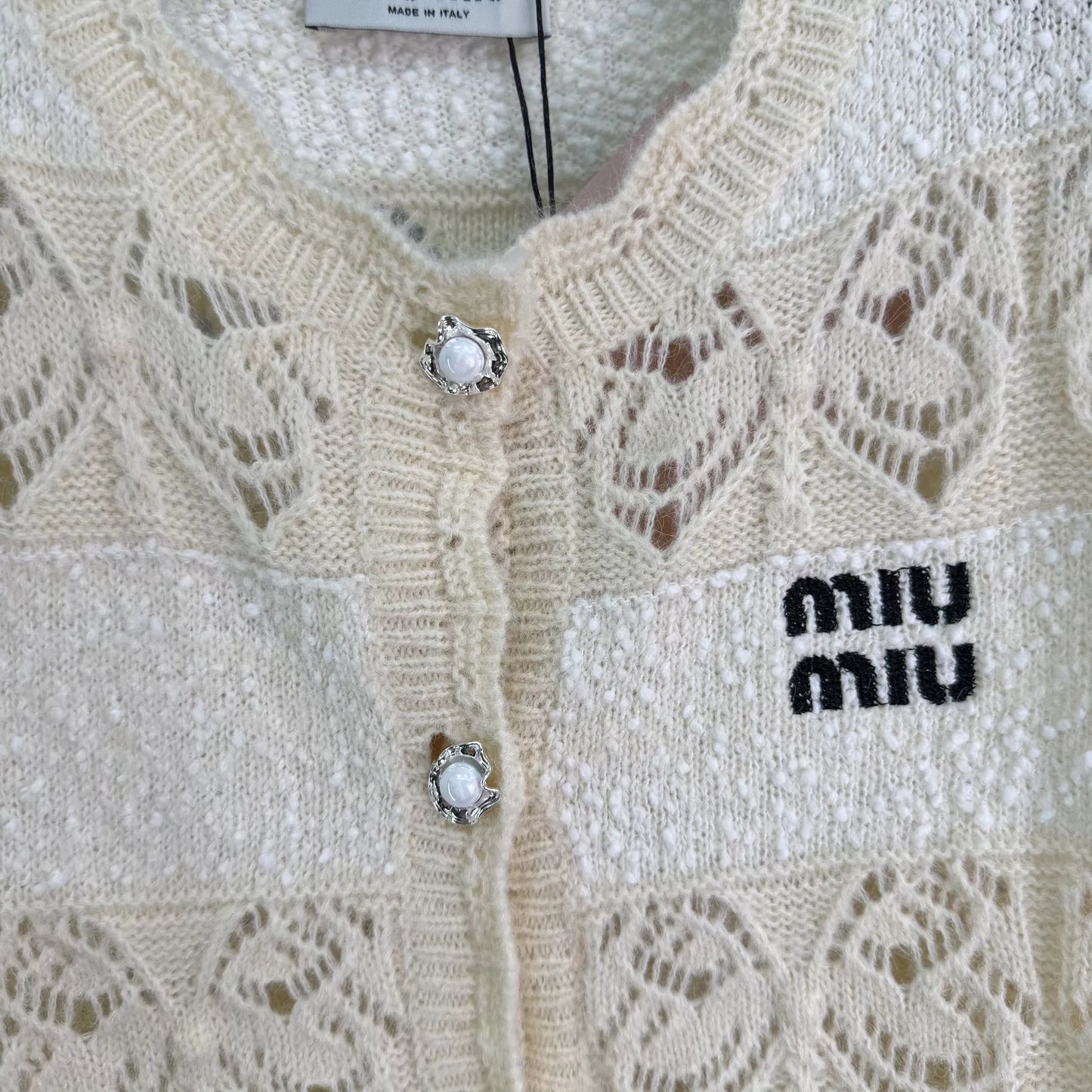 Openwork Knit Cardigan