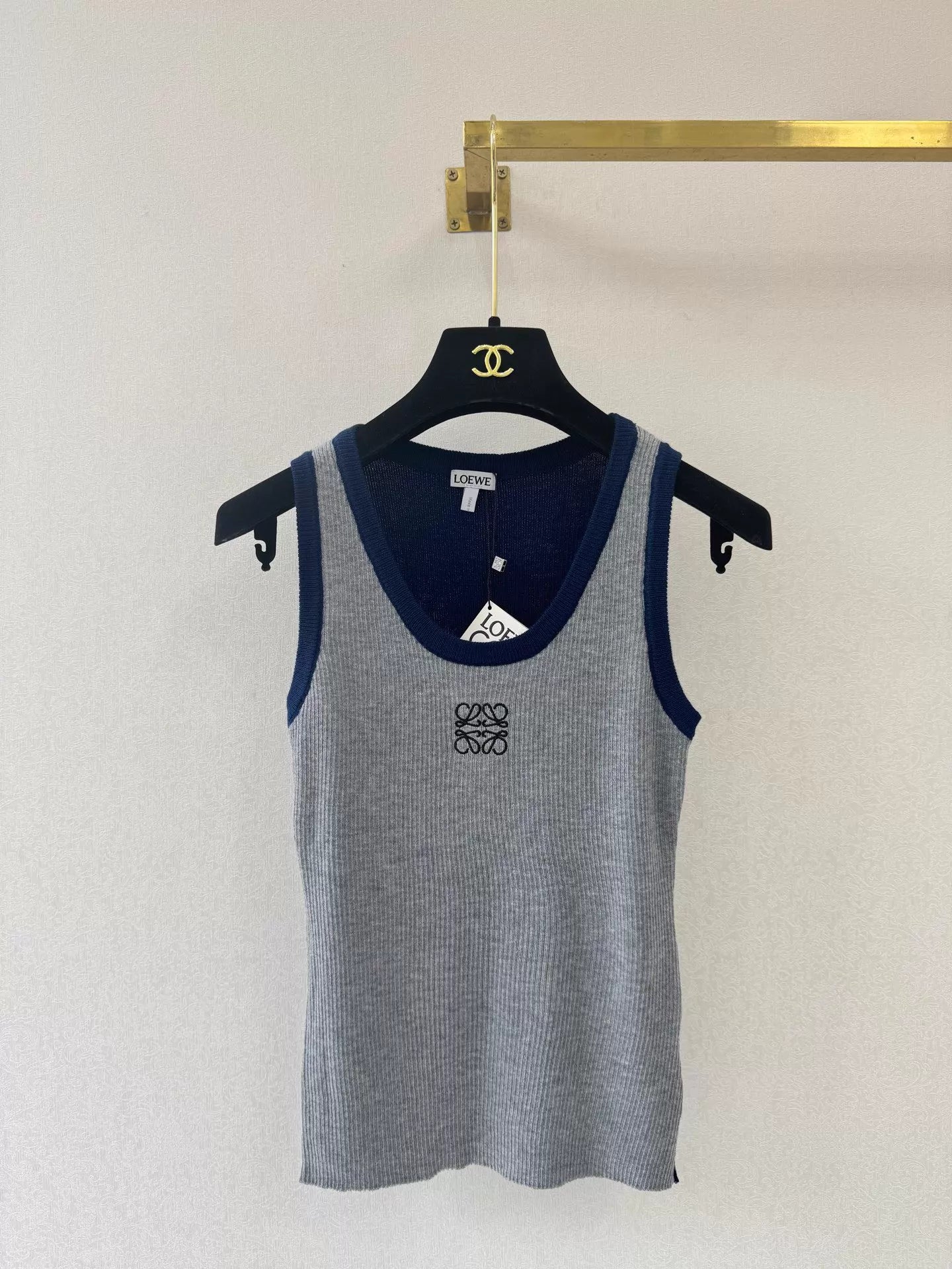 26ss Color-blocked Knit Vest