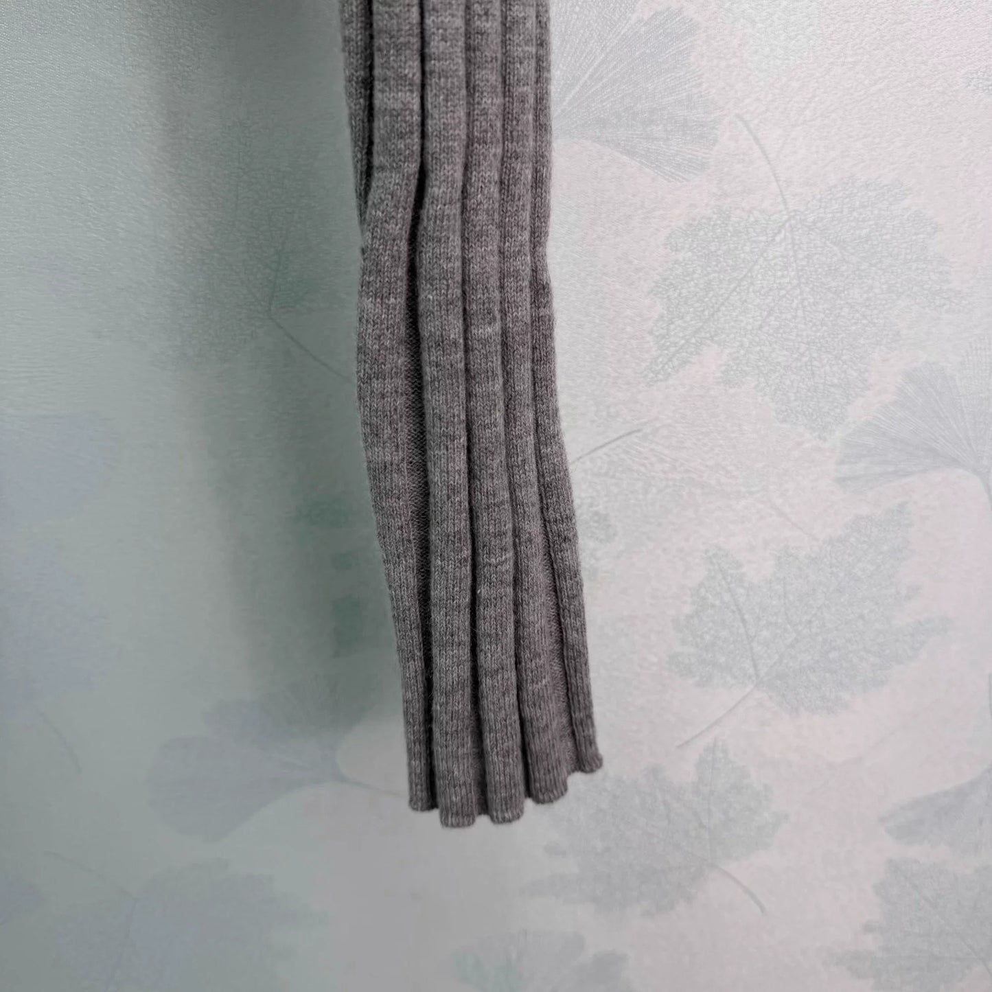 Grey knit cardigan