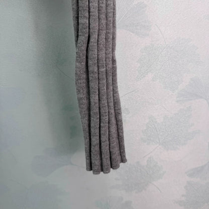 Grey knit cardigan