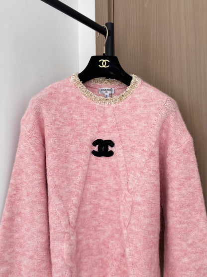 Knitted Long-Sleeve Sweater