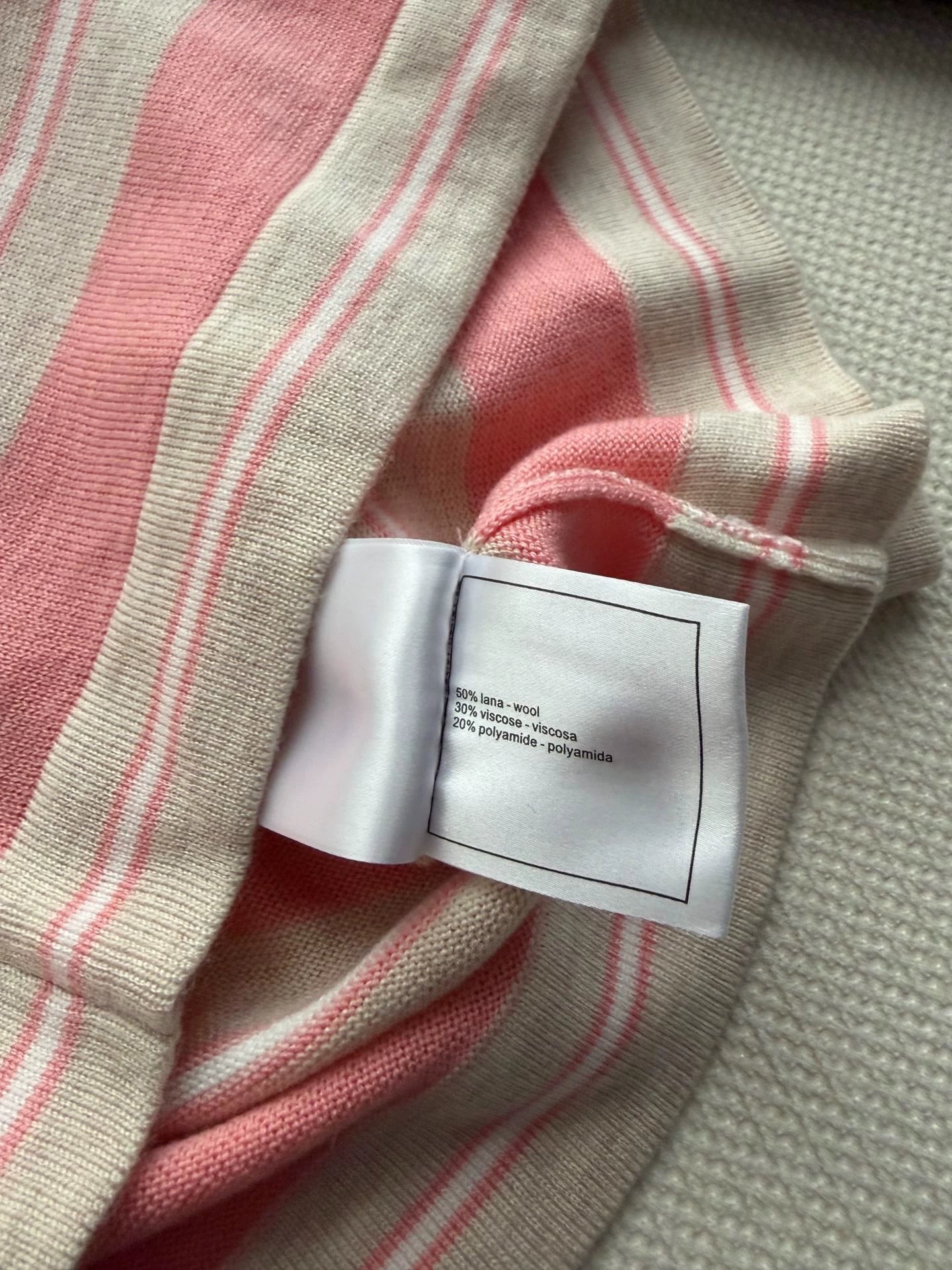 26ss Striped Knit Polo Shirt