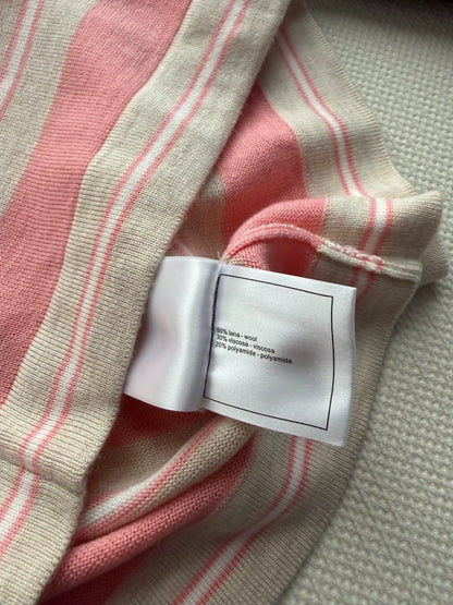 26ss Striped Knit Polo Shirt