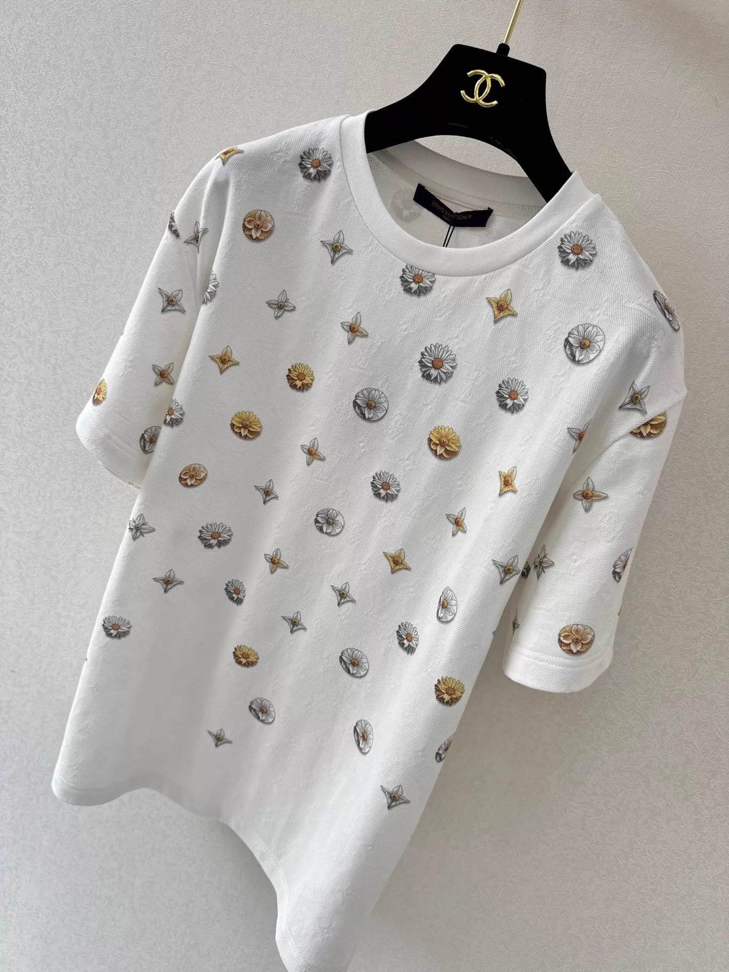 26ss Jacquard Daisy All-Over Print T-Shirt