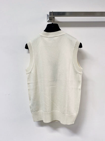 26ss Logo Knitted Vest