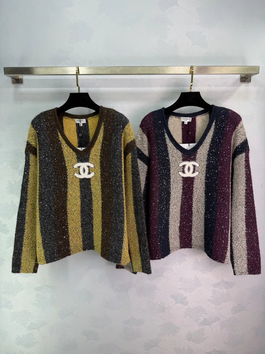 Striped Knit Sweater