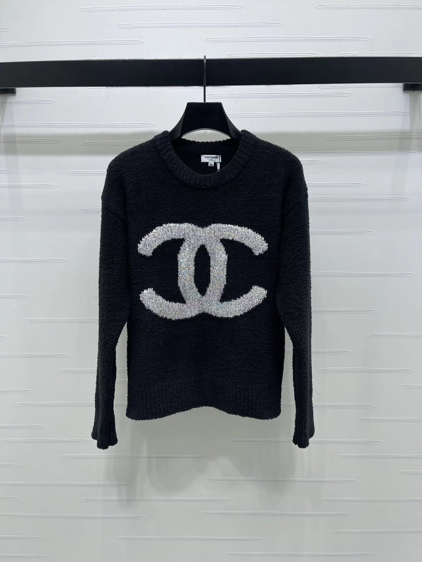 Crew Neck Letter Sweater