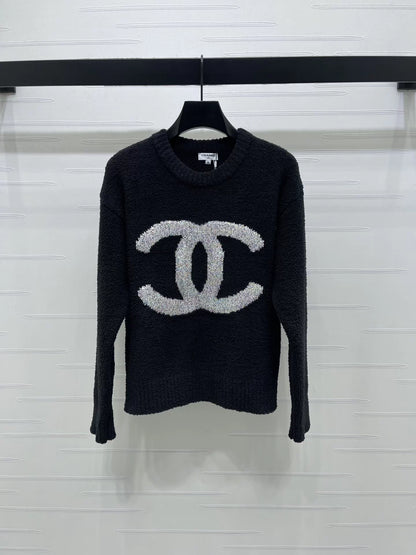 Crew Neck Letter Sweater