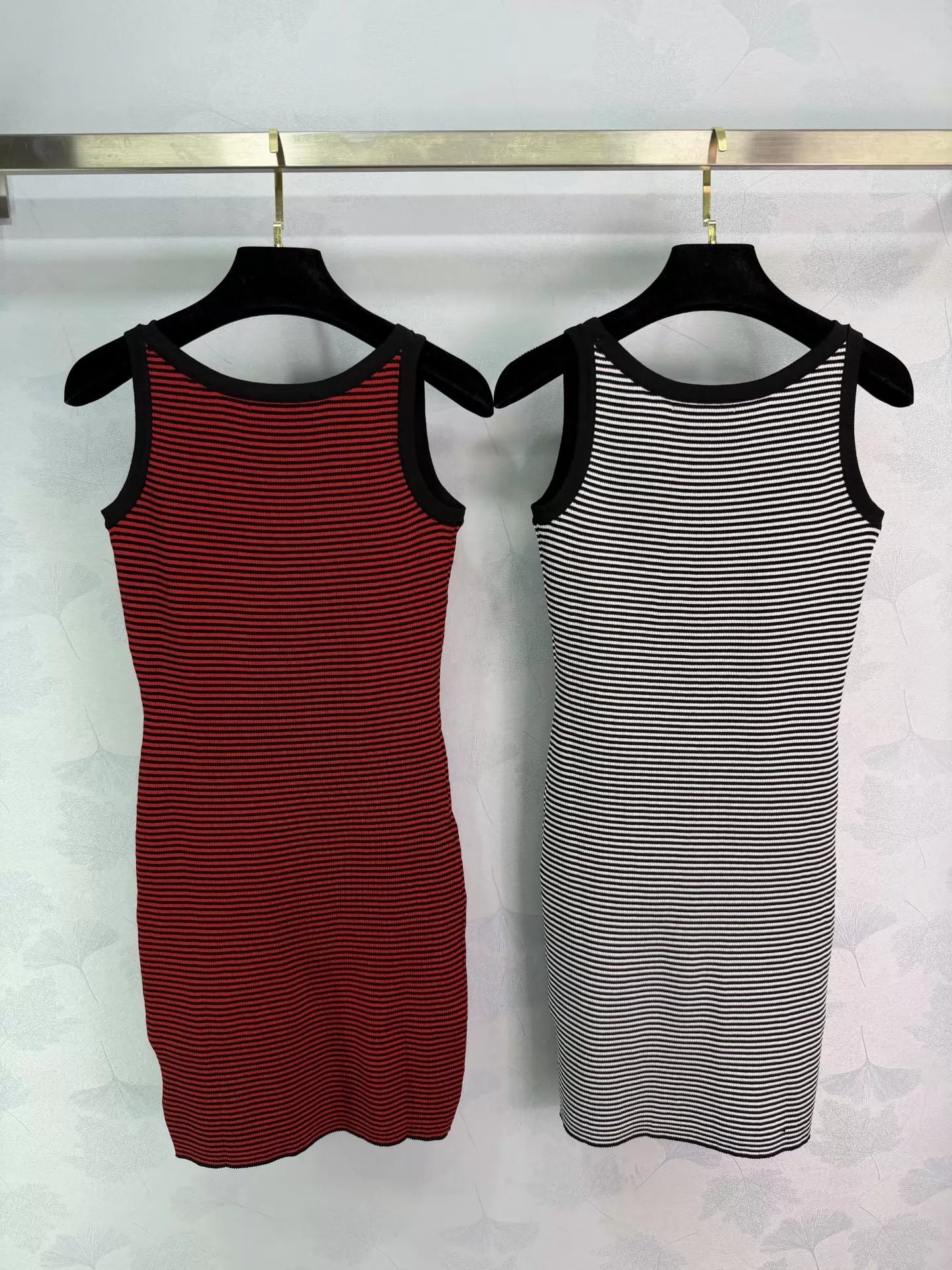 Striped Knit Vest Dress