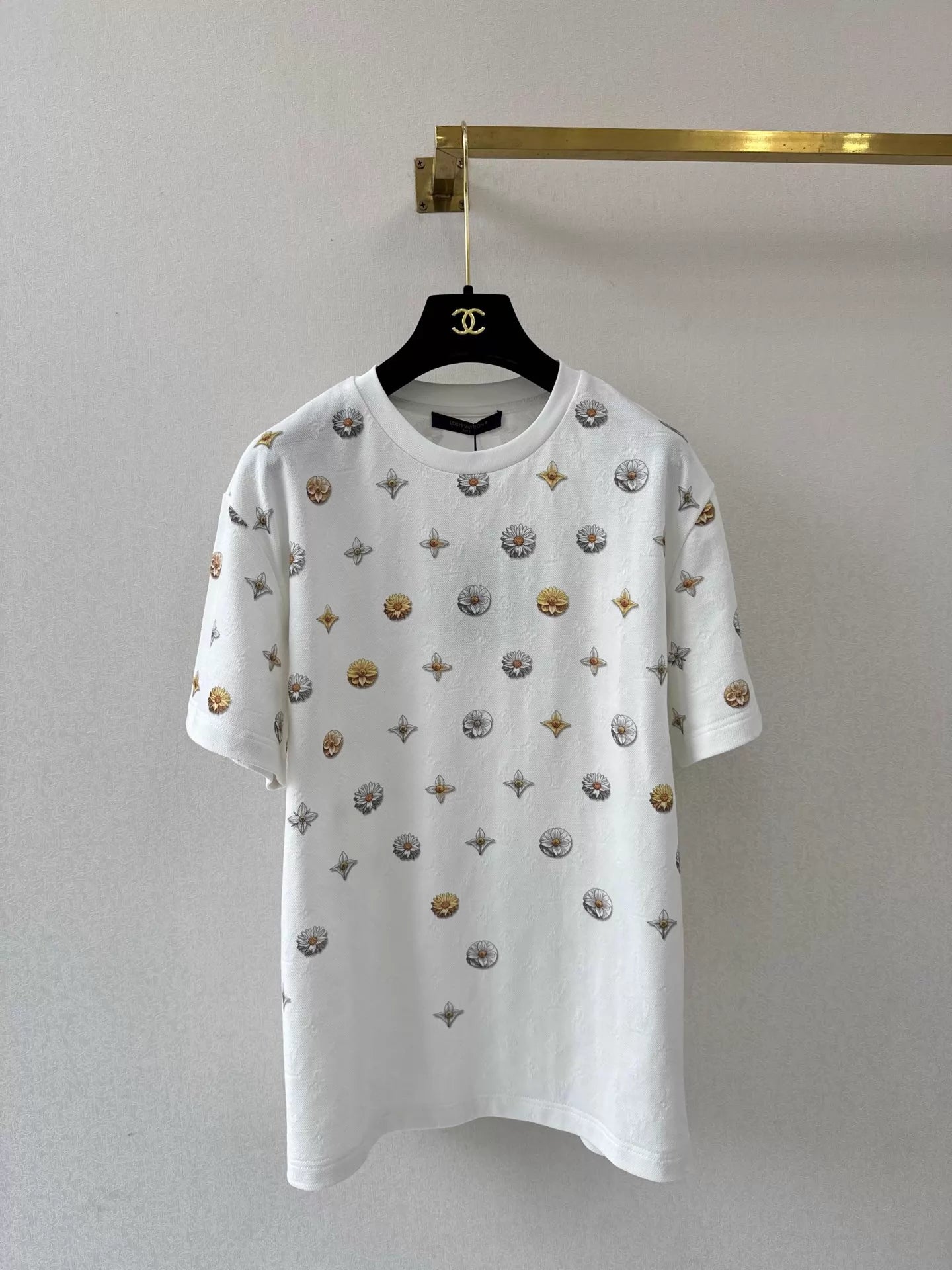 26ss Jacquard Daisy All-Over Print T-Shirt