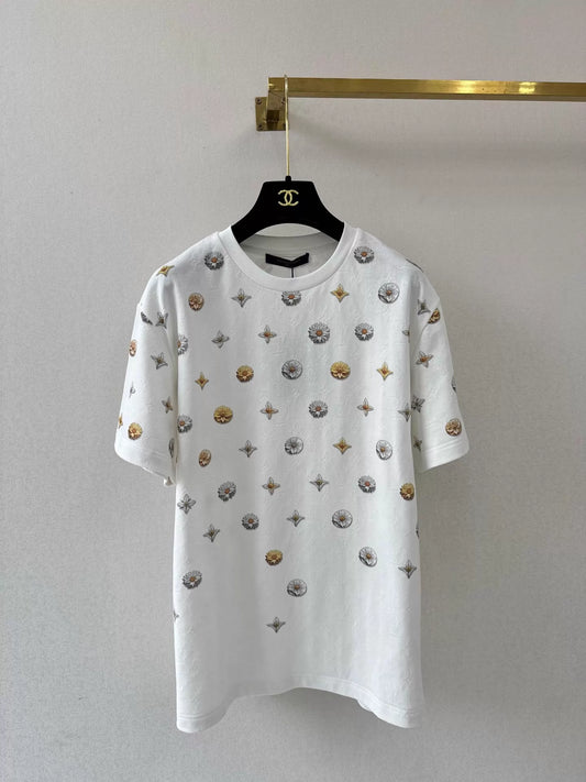 26ss Jacquard Daisy All-Over Print T-Shirt