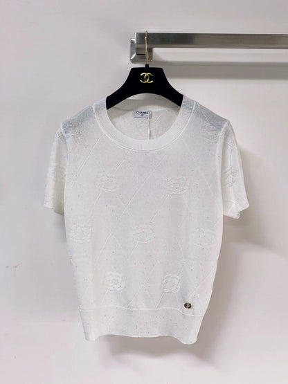26ss logo knit T-shirt