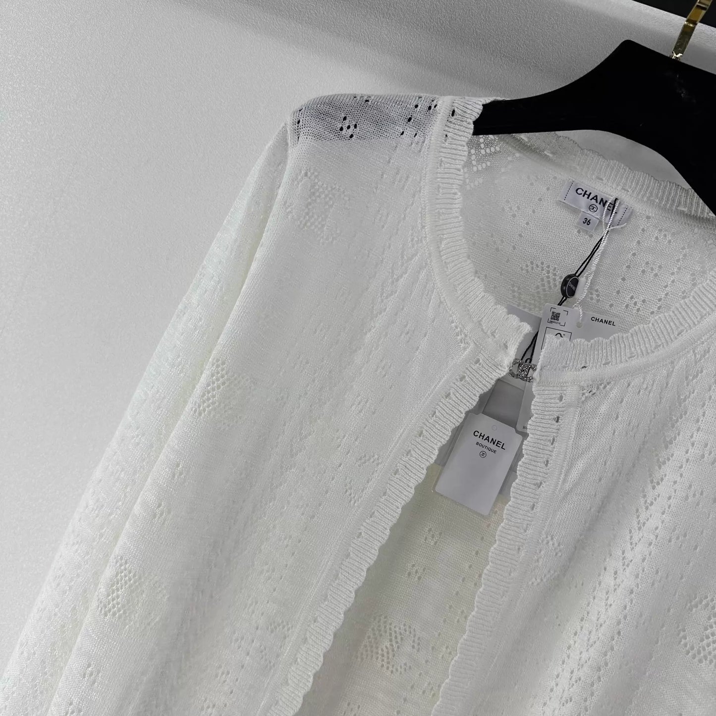 26ss Openwork cardigan