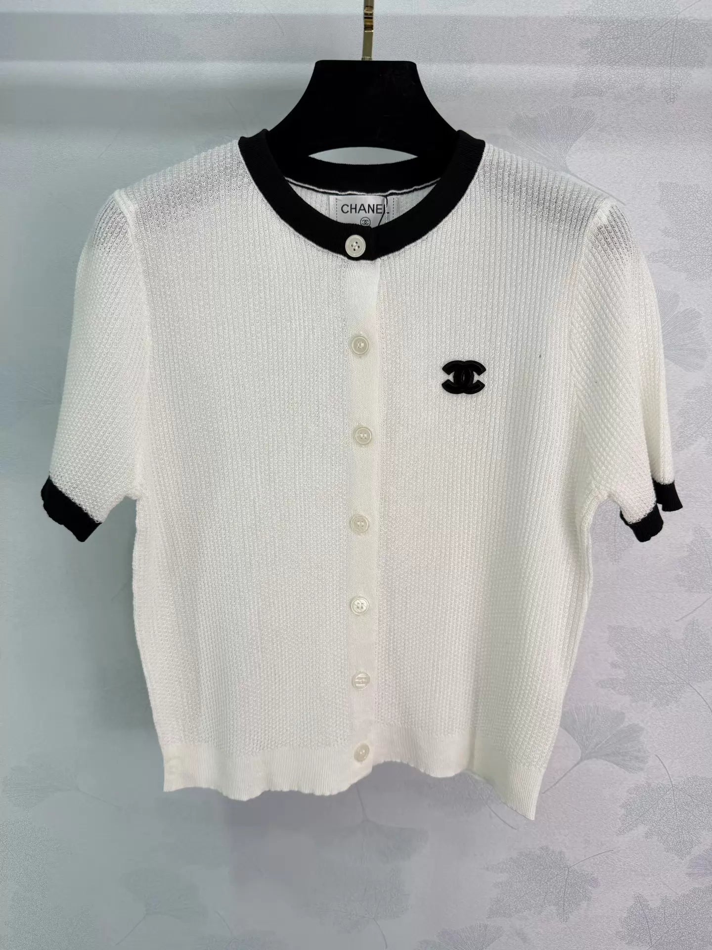 Knitted Short-Sleeve Top
