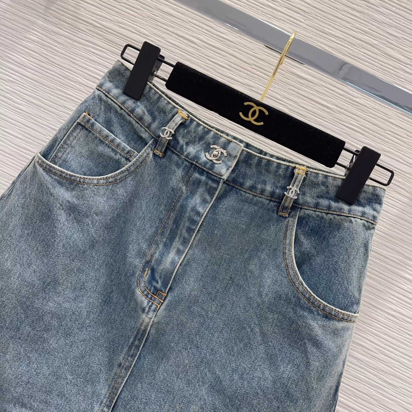 26ss Denim Midi Skirt