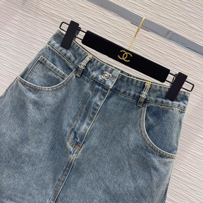 26ss Denim Midi Skirt