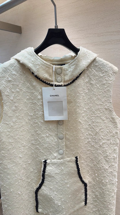 Hooded Sleeveless Dress