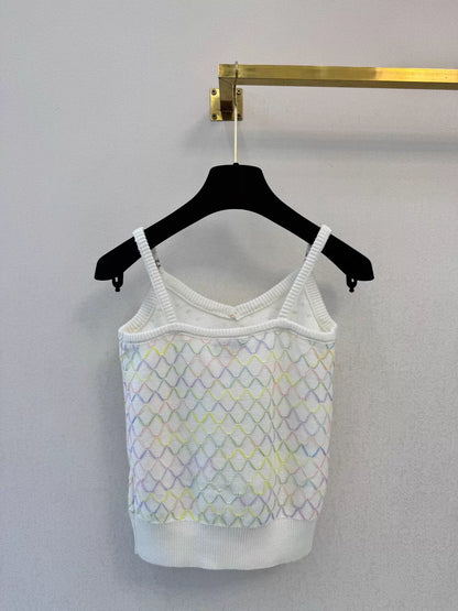 26ss Colorful Mesh Knit Camisole