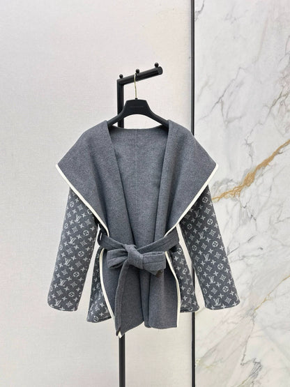 Lao Hua hooded double-sided nylon jacket