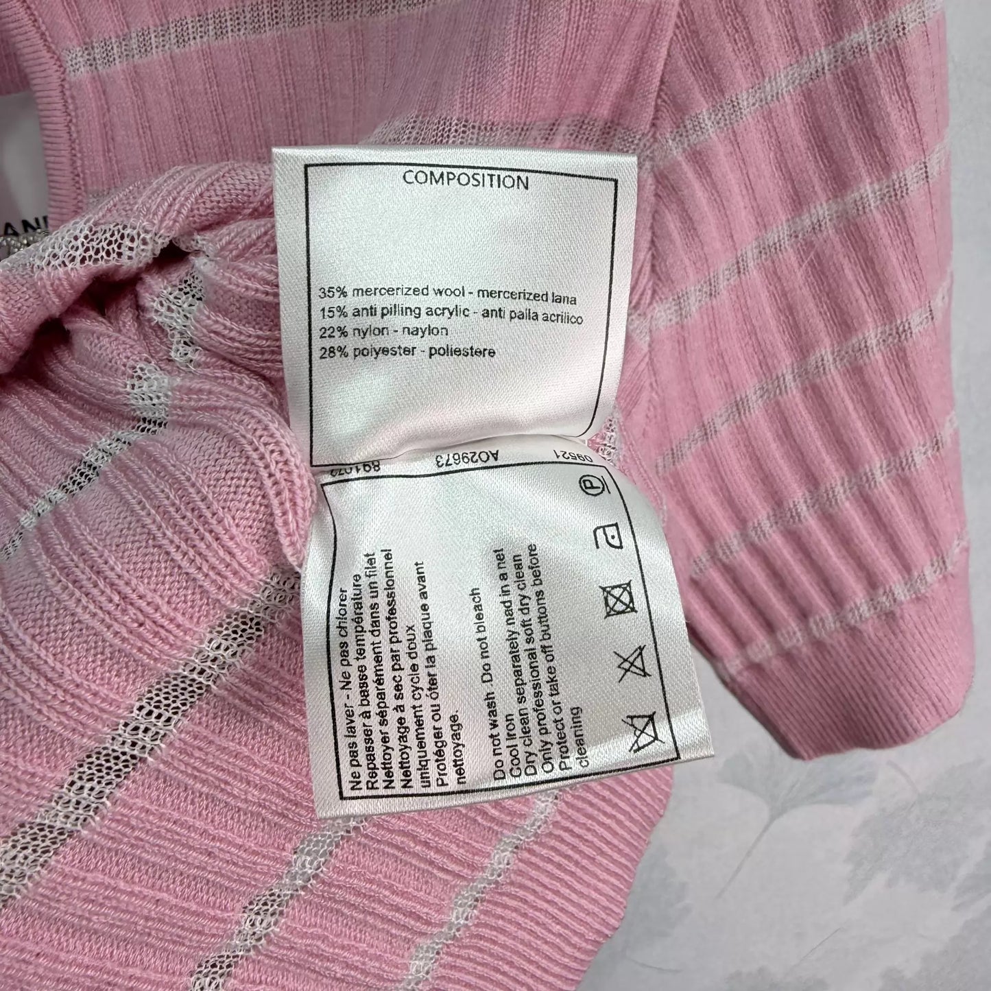 26ss Striped Knit Short-Sleeve T-Shirt