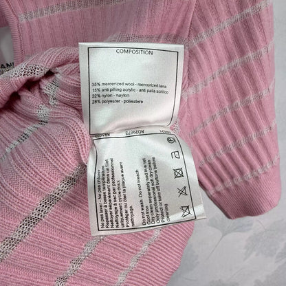 26ss Striped Knit Short-Sleeve T-Shirt