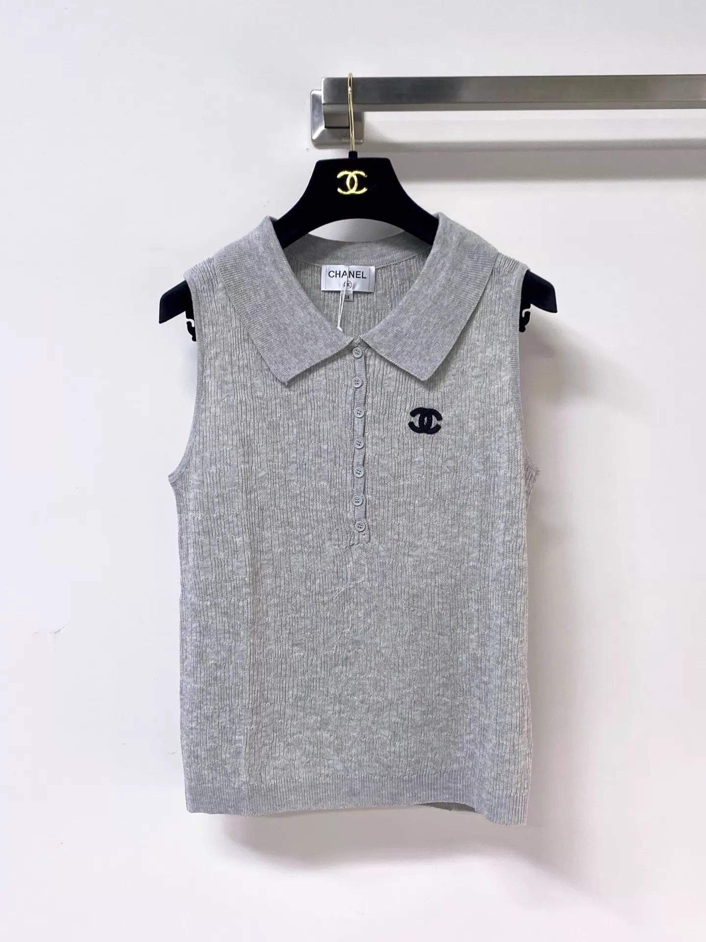 26ss logo-decorated vest