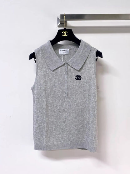 26ss logo-decorated vest