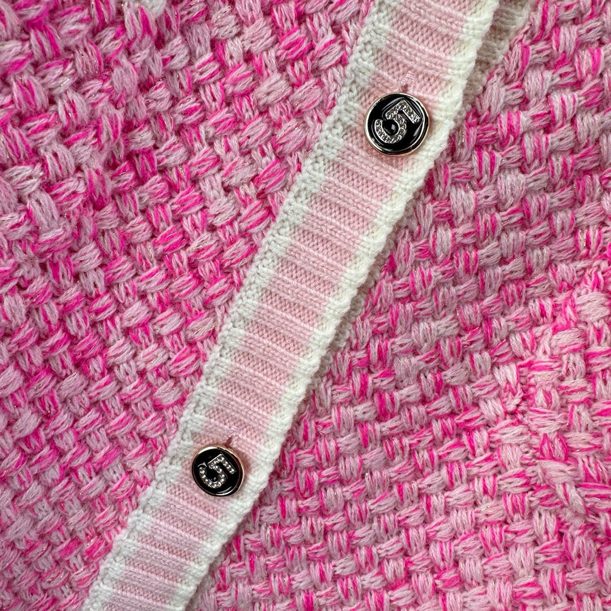26New Pink Knitted Cardigan