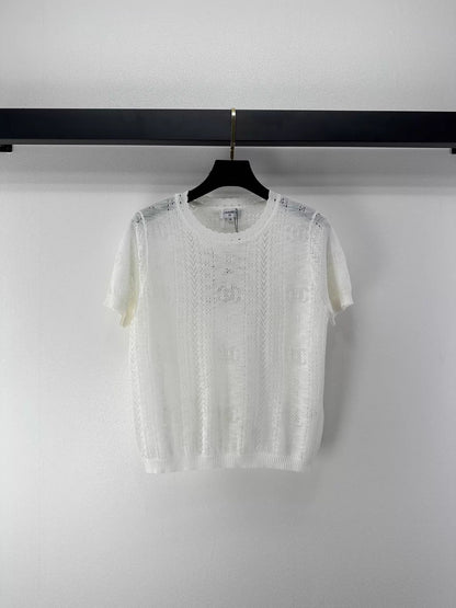 26ss Openwork Knit T-shirt