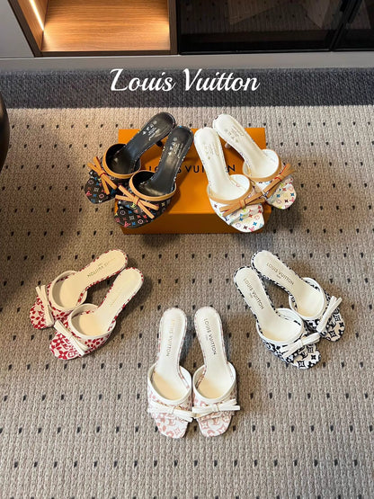 26ss Bow-tie High-Heeled Sandals