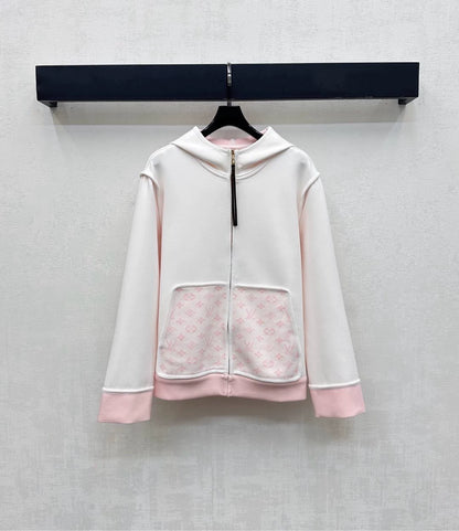 Louis Vuitton /26New Season Hooded Jacquard Jacket & Trousers Set