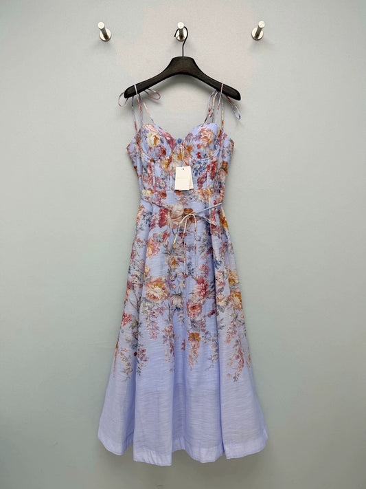 26New Floral-Print Spaghetti-Strap Maxi Dress