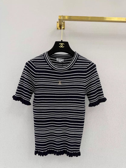 26ss Striped Knit T-Shirt