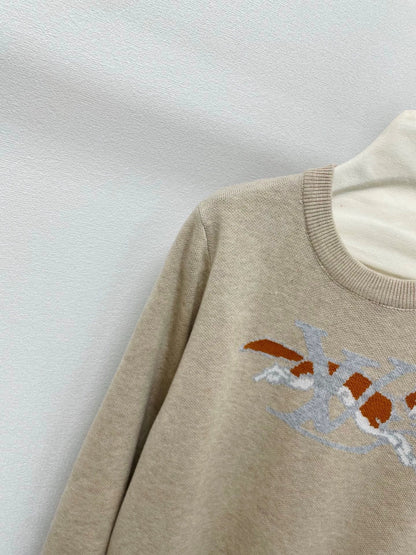 25fw Fox pattern wool sweater